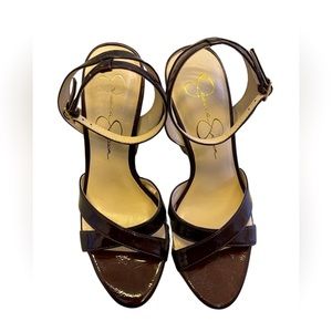 Jessica Simpson women brown high heals